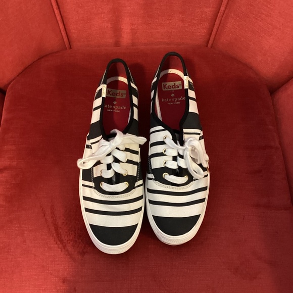 Striped shoe bundle Kate Spate Keds Size 6 and Vans size 6.5 - Picture 2 of 13